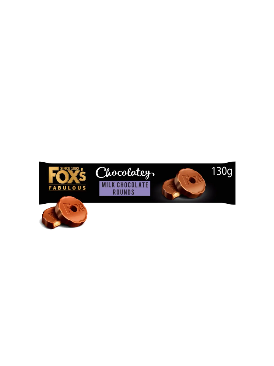 FOX'S CHOCOLATEY MILK CHOCOLATE ROUNDS 130G – Village Grocer - 1st Avenue