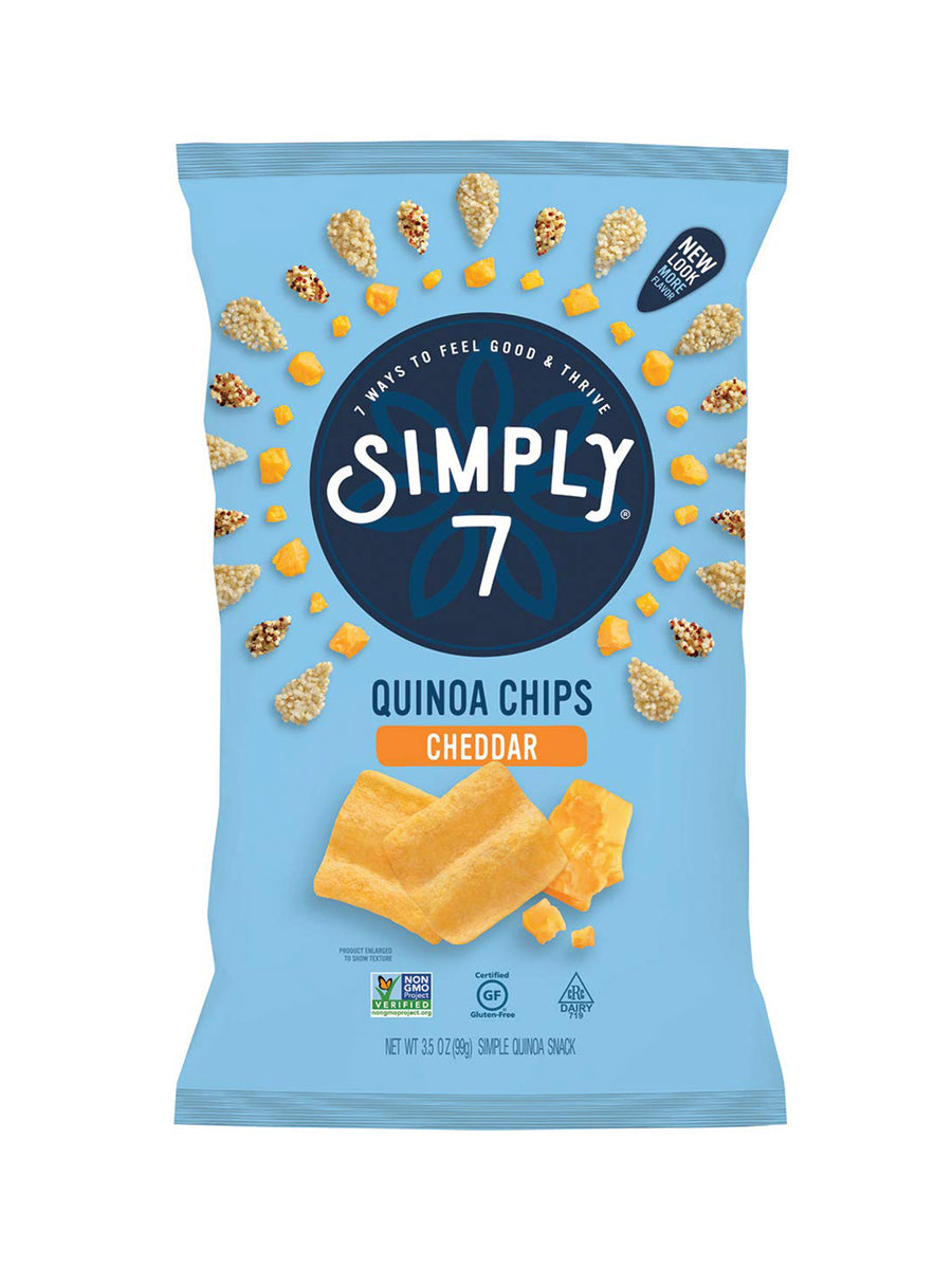 SIMPLY 7 QUINOA CHIPS CHEDDAR 3.5OZ – Village Grocer - 1st Avenue
